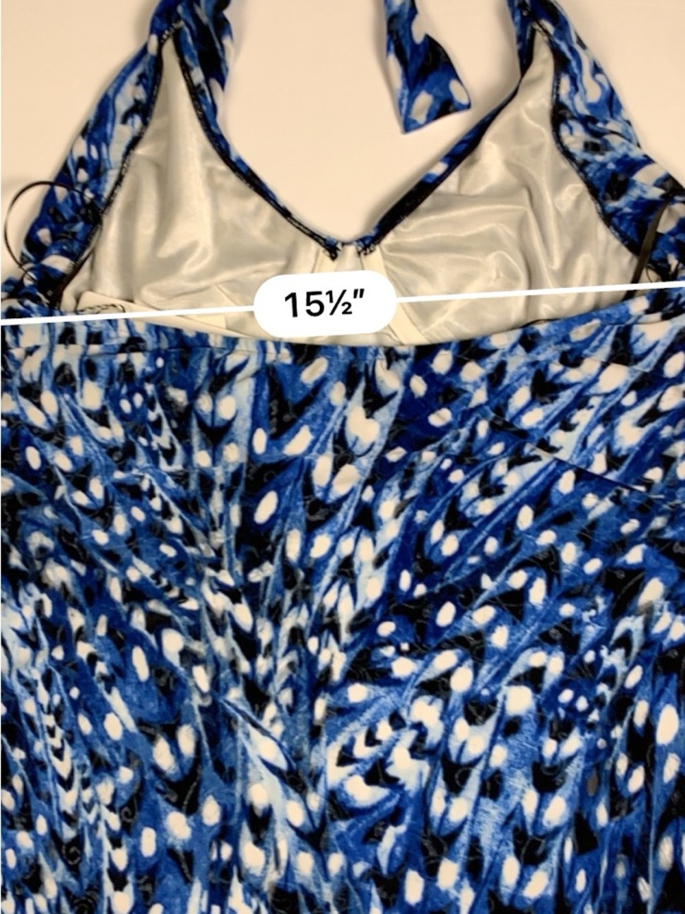 Magicsuit Tankini Top Womens Size 10 Blue Multi Halter Swimwear NWT $126 - Picture 9 of 13
